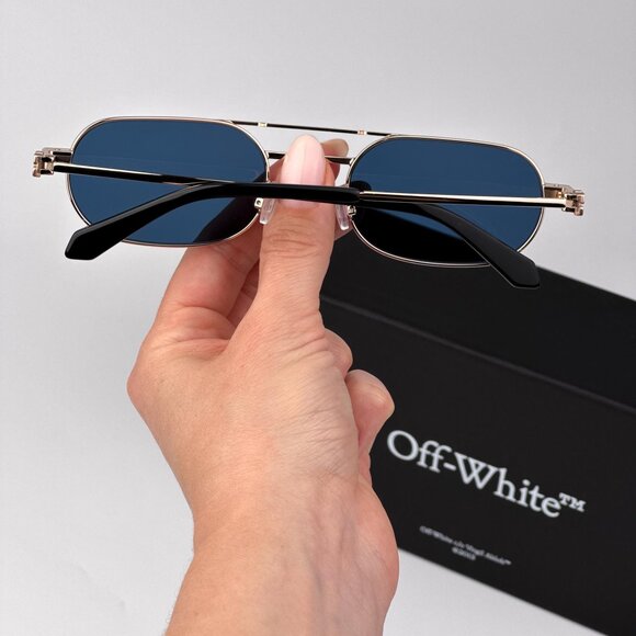 Off-White VAIDEN Women Sunglasses – Gold Oval Frame | Model OERI123 7645 - Picture 2 of 12